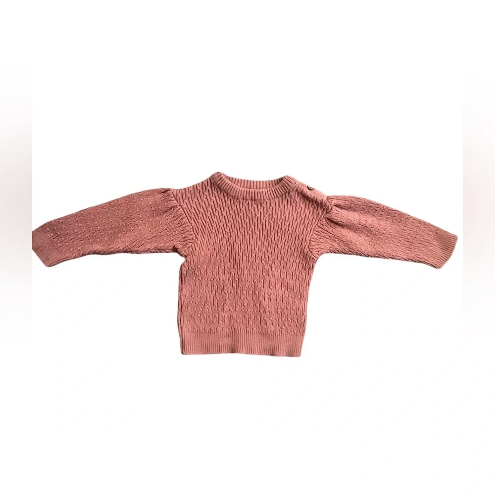 Jessica Simpson Girls’ Pink Knit Sweater and Pants Set. Size:24M Good Condition